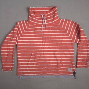 Orvis Kids Striped Funnel Neck Pullover Sweatshirt Top‎ Large